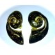 Gold Semi Spiral Earrings